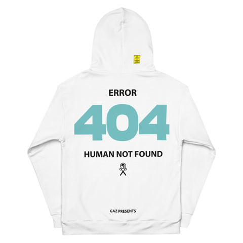 GAZ "404 ERROR" White Unisex Hoodie