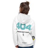 GAZ "404 ERROR" White Unisex Hoodie