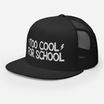 GAZ "too cool for school" black Trucker Cap