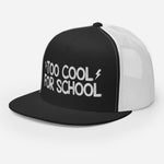 GAZ "too cool for school" black Trucker Cap