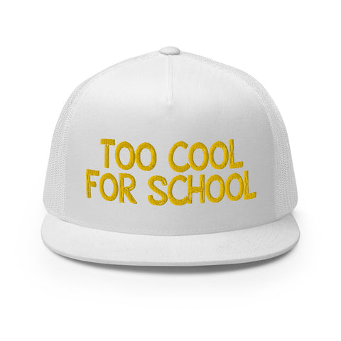 GAZ "too cool for school" White Trucker Cap