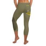 GAZ "sticky" green Capri Leggings