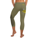 GAZ "sticky" green Capri Leggings