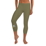 GAZ "sticky" green Capri Leggings