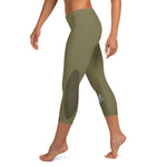 GAZ "sticky" green Capri Leggings