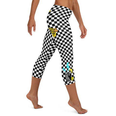 GAZ "checkered" Capri Leggings