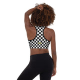 GAZ Checkered Padded Sports Bra