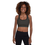 GAZ Gray/Blue "Metallic" Padded Sports Bra