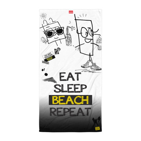 GAZ " eat sleep beach repeat" HELLBABY Towel
